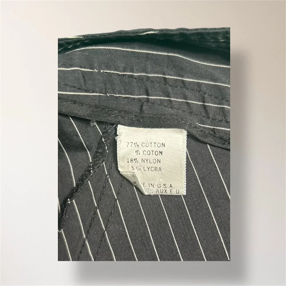 Theory Women's 4 Black Tan Pinstripe Pleated A-Line Skirt Office Career Academia - Picture 8 of 9